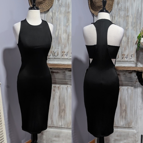 Express Dresses & Skirts - NWT Express bandeau cut-out bodycon dress